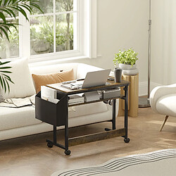 Okwish Bureau assis-debout réglable - Marron