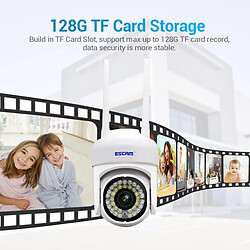 Camera De Surveillance HD 3MP Vision Nocturne Couleur Détection Mouvement Noir YONIS