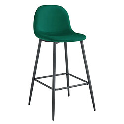 Homy france Lot de 2 tabourets de bar scandinaves - Vert