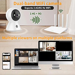 Camera De Surveillance HD 1080P Vision Nocturne WiFi Double Bande 2 Voies YONIS