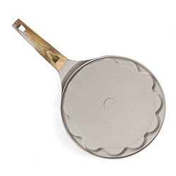 Cuisinox Mythic - Poêle avec 6 cœurs 25.7 cm avec revêtement en céramique blanc