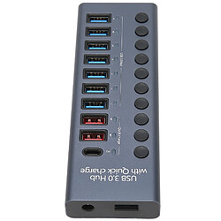 Autre vue Hub USB 3.0 avec adaptateur secteur pas cher