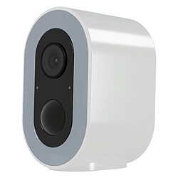 Camera De Surveillance HD Etanche Avec Vision Nocturne Et Batterie Longue Duree Blanc YONIS