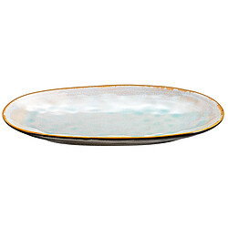 Medard De Noblat Shadow Aqua - Plat ovale extra large 36 x 22 cm (x2)