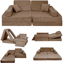 Meowbaby Canapé modulable enfant - Rose