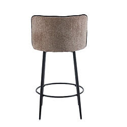 Homy france lot de 2 tabourets de bar - Noir pas cher