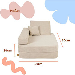 Meowbaby demi-canapé modulable enfant - Rose