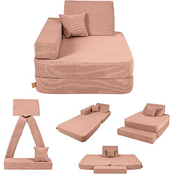 Meowbaby demi-canapé modulable enfant - Orange