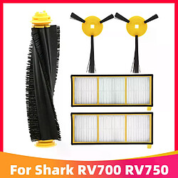 Kit de recharge pour aspirateur robot Shark ION RV700 RV720 RV750 RV755, brosse latérale principale, filtre Hepa, brosse rotative, porte