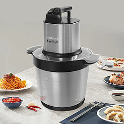 Sokany Hachoir Électrique en Inox pour Viande avec Bol 10L Vitesse Rapide Noir / Argent