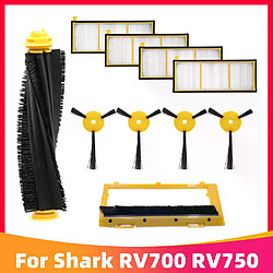 Kit de recharge pour aspirateur robot Shark ION RV700 RV720 RV750 RV755, brosse latérale principale, filtre Hepa, brosse rotative, porte