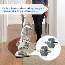 Paire de roues de rechange pour aspirateur Shark, compatibles avec les modèles NV350, NV351, NV355, NV356E, NV500, NV501