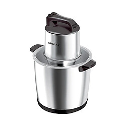 Sokany Hachoir Électrique en Inox pour Viande avec Bol 10L Vitesse Rapide Noir / Argent
