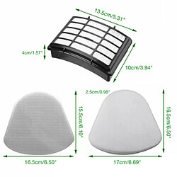 Lot de 2 filtres en mousse et 1 filtre en feutre pour aspirateur Shark NV350 et 351, avec 1 filtre de rechange.