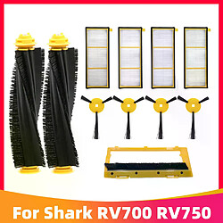 Kit de recharge pour aspirateur robot Shark ION RV700 RV720 RV750 RV755, brosse latérale principale, filtre Hepa, brosse rotative, porte