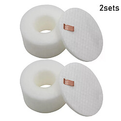 Lot de 2 filtres en mousse et feutre pour aspirateur pour animaux de compagnie Shark NZ801UKT Duoclean NV680 UV810 NV681 NZ801UK, accessoires