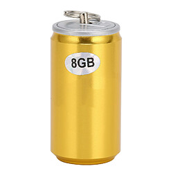 Autre Vue Clé USB portable 8 Go en forme de canette dorée