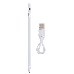 Autre Vue Stylet tactile pour tablette et téléphone, batterie intégrée blanc