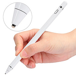 Autre Vue Stylet tactile pour tablette et téléphone, batterie intégrée blanc