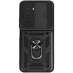 Mayaxess Coque pour Xiaomi Redmi 15 5G avec Anneau Rotatif Magnétique et Cache Caméra Noir