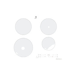 VERRE CERAMIQUE POUR PLAQUE INDUCTION 520X590MM ELECTROLUX - SEM255869