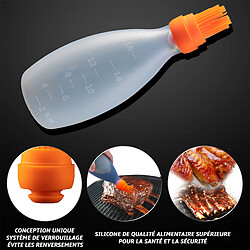 Acheter Gourmet Easy Pinceau en silicone avec distributeur 2-en-1 | Pour barbecue & pâtisserie | Résistant à la chaleur | Sans BPA