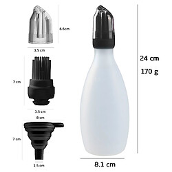 Gourmet Easy Pinceau en silicone avec distributeur 2-en-1 | Pour barbecue & pâtisserie | Résistant à la chaleur | Sans BPA pas cher