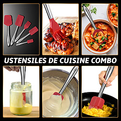 Gourmet Easy Set 5 spatules silicone manche inox