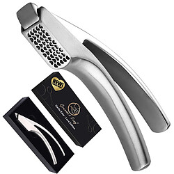 Gourmet Easy Presse Ail Inox Édition Coeur | Écrase l’ail sans épluchage | Nettoyage facile