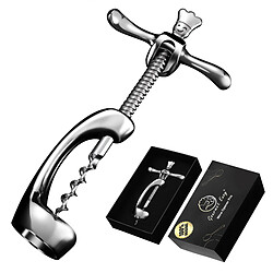 Gourmet Easy Tire-bouchon en acier inoxydable | Ouvre-vin sans résidus de liège | Résistant et élégant | Idéal maison & bar