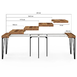 Acheter Idmarket TABLE CONSOLE EX AUSTRIA 235CM