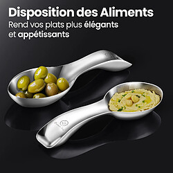 Acheter Gourmet Easy Repose-cuillère en acier inoxydable | Résistant à la chaleur | Compatible lave-vaisselle | Ustensile durable