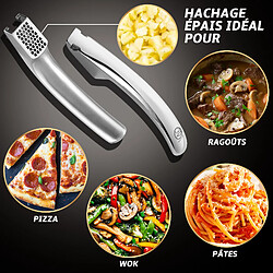 Gourmet Easy Presse Ail Inox Édition Coeur | Écrase l’ail sans épluchage | Nettoyage facile