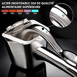 Gourmet Easy Presse-agrumes manuel en inox 304 | Pour citron, orange, citron vert | Poignée ergonomique | Garantie 5 ans