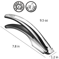 Gourmet Easy Presse Ail Inox Écrase l'ail sans épluchage Nettoyage facile Presse ail professionnel pas cher