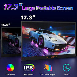 Écran portable GTmedia Monitor 17.3 pouce 1080P 60hz