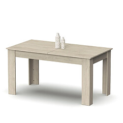 Pegane Table à manger extensible - Chêne Aurora
