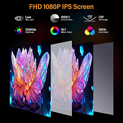 Écran portable GTmedia Monitor 14 pouce 1080P 60hz