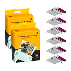 KODAK ICRG360 – Cartouches et papiers 60 photos 7,6 x 7,6 cm (compatibles KODAK Mini Shot C300, C300R, MS300, P300R)