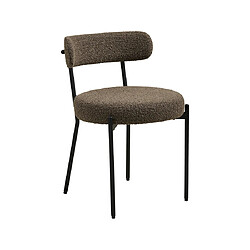 Lisa Design Ivanec - lot de 2 chaises - en tissu bouclette