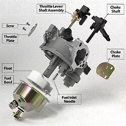 Avis Kit carburateur pour Honda GX270 GX340 GX390 GX420 11HP 13HP 16HP, remplacement du moteur 16100-ZF6-V01, pièces pour outils électriques de jardin~0143