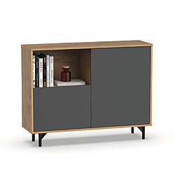 Pegane Buffet de rangement vaisselle - Gris