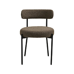Lisa Design Ivanec - lot de 2 chaises - en tissu bouclette pas cher