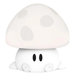 BigBen Veilleuse pour Enfant Bluetooth 9W Musicale Lumineux Mushroom Blanc
