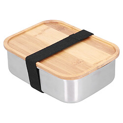 Avis Autre Vue Boîte à lunch Bento en acier inoxydable 304, boîte à lunch sécurisée avec couvercle pour étudiants et travailleurs