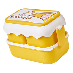 Avis Autre Vue Jolie boîte à lunch Bento portable pour enfants, avec compartiments indépendants, motif dessin animé, pour étudiants