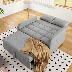 Okwish Canapé droit 2 places convertible - Gris