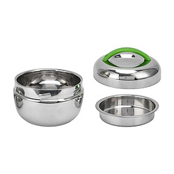 Autre Vue Boîte à lunch isotherme portable en acier inoxydable de 800 ml, idéale pour les étudiants et les employés de bureau.