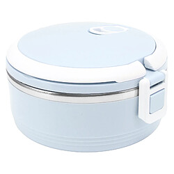 Autre Vue Boîte à lunch isotherme portable en acier inoxydable avec boucle de sécurité pour enfants et adultes bleu