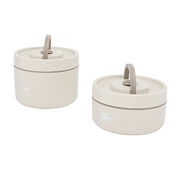 Autre Vue Boîte à déjeuner isotherme ronde portable en acier inoxydable 304,boîte à bento multifonction scellée avec sac isotherme pas cher